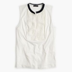 J crew tuxedo sleeveless top